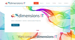 Desktop Screenshot of dimensions-it.com