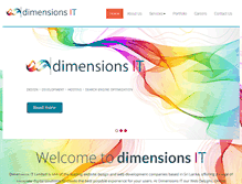 Tablet Screenshot of dimensions-it.com